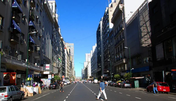 Vista Rua Cidade Buenos Aires Argentina — Fotografia de Stock