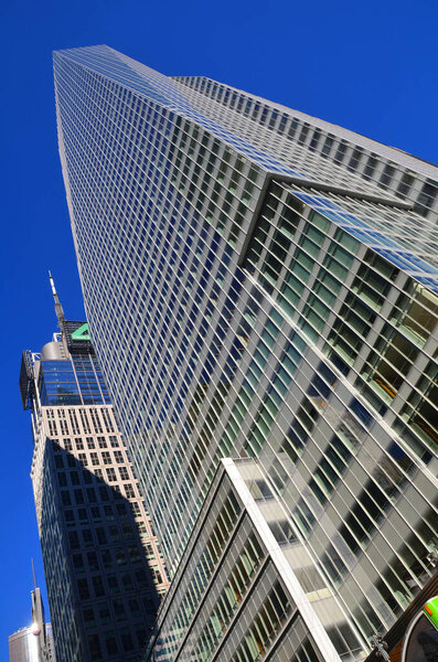 NEW YORK NY USA 10 24 13: Bank of America Tower (BOAT) at One Bryant Park is a 1,200 ft (366 m) skyscraper in the Midtown area of Manhattan in New York City.