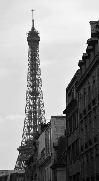 Widok Wieżę Eiffla Paryżu Francja — Zdjęcie stockowe