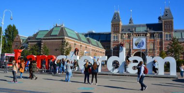 Hollanda, Amsterdam 'da halk veya meydan