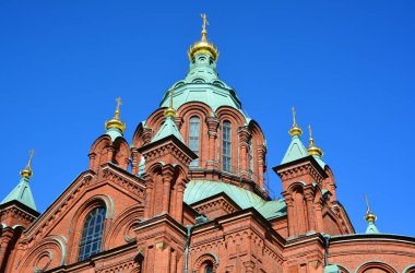 Finlandiya 'nın Helsinki şehrinde bulunan bir Doğu Ortodoks katedrali olan Uspenski Katedrali, Theotokos Dormition of the Virgin Mary (Bakire Meryem)' e adanmıştır.).