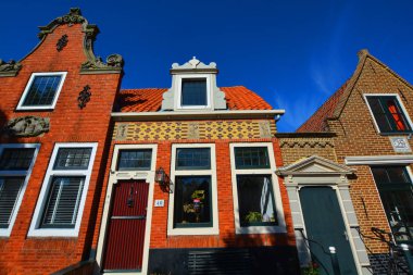 EDAM NETHERLAND 01 Ekim 2015: Hollanda 'nın kuzeybatı Hollanda eyaletinde yer alan bir şehirdir. Volendam ile birleşen Edam, Edam Volendam belediyesini oluşturur.. 