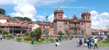 Cusco Peru-25 Kasım: Santo Domingo Katedrali, Roma Katolik Başpiskoposluğu 'nun ana kilisesidir. 25 Kasım 2008 'de Cusco Peru' da