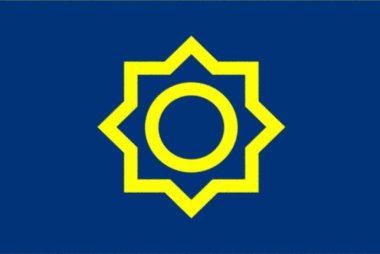 Notre dame ikonu. Mimarlık ve Seyahat Koleksiyonundan koyu mavi arkaplan üzerine moda düz vektör çizgisi Notre dame simgesi. 