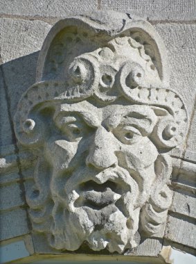 MONTREAL CANADA 09: 15 2016: Concordia Üniversitesi 'nin Loyola Kampüsü' ndeki Art Nouveau detayları devlet üniversitesi. 