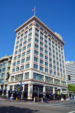 AN DIEGO CA USA APRIL 08 2015: Buildings in Little Italy San Diego CA Skyline, Balboa Park. Downtown, Buildings, Southern California,	