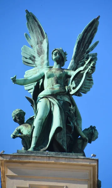 Statua Del Sfondo Cielo — Foto Stock