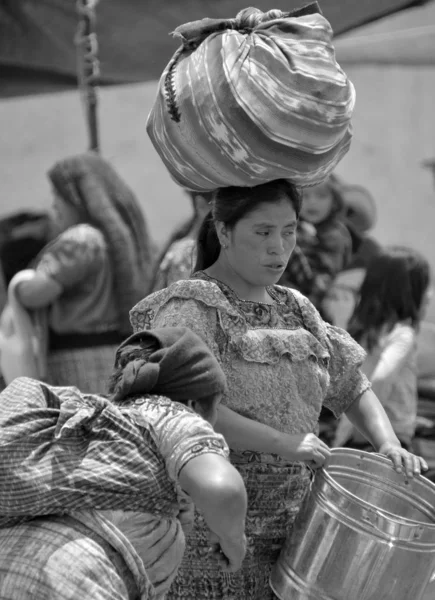 Santiago Atitlan Guatemala April 2016 Porträt Einer Maya Frau Die — Stockfoto