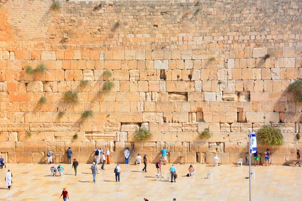 Israel Jerusalem Oração Judaica Hasidic Muro Ocidental Wailing Wall Place — Fotografia de Stock