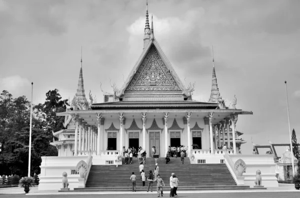 Phnom Penh Cambogia Março Palácio Real Complexo Edifícios Que Serve — Fotografia de Stock