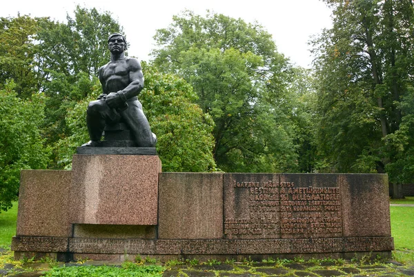 Таллин Эстония Мемориал Рабочим Профсоюзам Убитым 1919 Году — стоковое фото