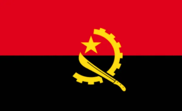 Flagga Angola Bakgrund — Stockfoto