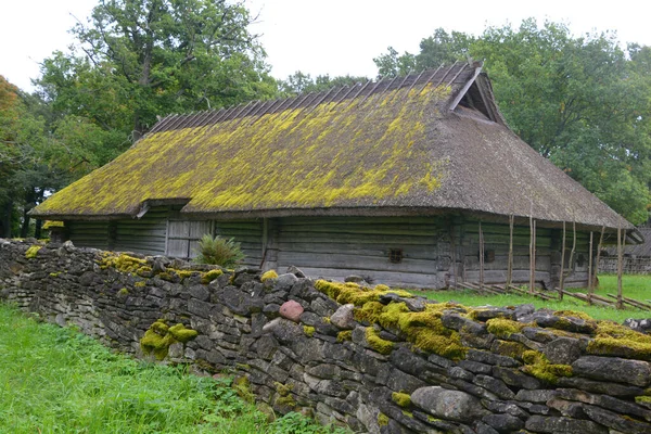 Puhalepa Parish Hiiumaa Estonia 2015 Old Cottage Cum Threshing Barnon — Stock Fotó