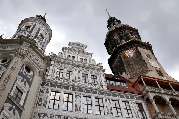 Dresden Germany 2010 Сведения Замке Мбаппе Королевском Дворце Немецки Мбаппе — стоковое фото