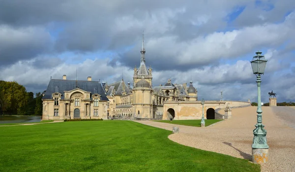 Chantilly France Octubre Castillo Chantilly Castillo Histórico Situado Chantilly Francia — Foto de Stock