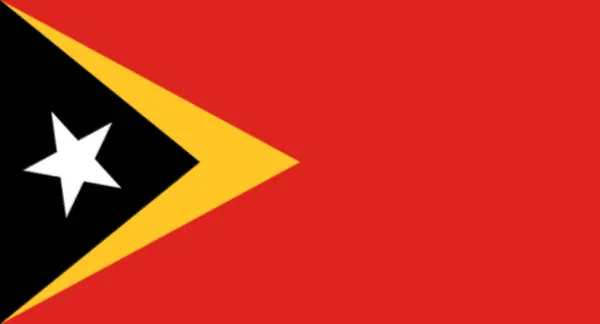 Σημαία Του Ανατολικού Τιμόρ — Φωτογραφία Αρχείου