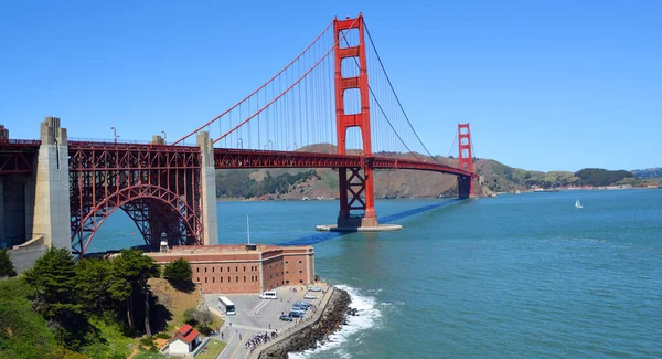 Сан Франциско Каліфорнія Сша Квітня Міст Голден Гейт Сан Франциско — стокове фото