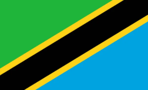 Tanzania Vlag Achtergrond Textuur — Stockfoto