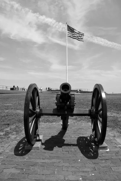 Charleston 2016 Canon Fort Sumter Sea Fort Charleston Notable Battles — 스톡 사진