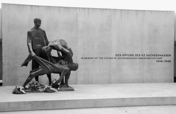 Sachsenhausen Oranienburg Germany Memorial Memory Victims Sachsenhausen Concentration Camp Sculpture — Stock Photo, Image