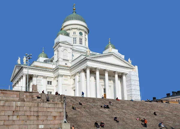 Helsinki Finland 2015 Die Kathedrale Von Helsinki Ist Die Evangelisch — Stockfoto
