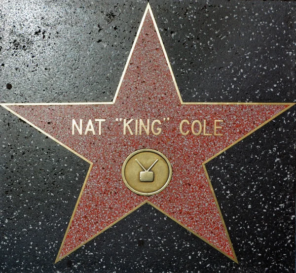 Hollywood Usa April 2015 Walk Fame Star Nathaniel Adams Coles — Foto de Stock