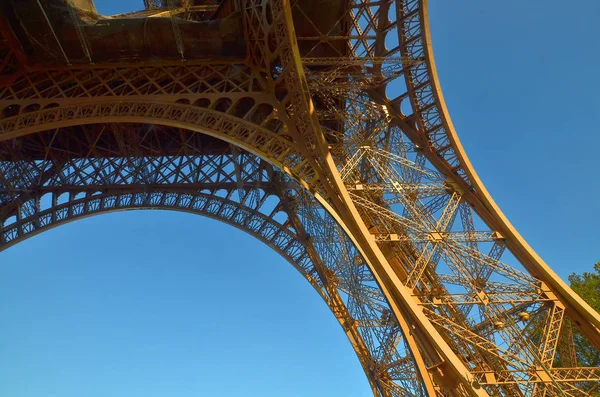 Parijs Frankrijk Oktober Close Van Eiffeltoren Tour Eiffel Oktober 2013 — Stockfoto