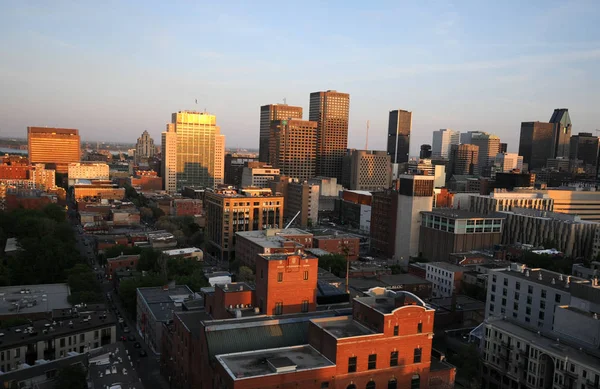 Montreal Canada June Bird Eye View Downtown Montreal June 2012 — 스톡 사진