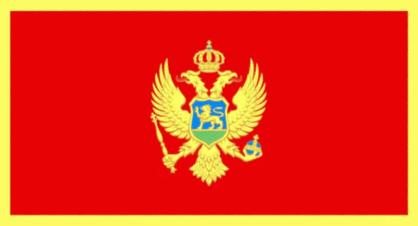 Montenegrin National Official Flag Patriotic Symbol Banner Element Background Accurate — Stock Photo, Image