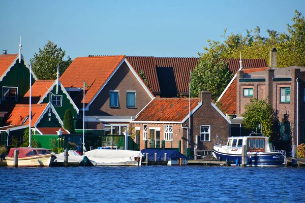 Zaanse Schans Netherland 2015 Casas Zaanse Schans Barrio Zaandam Municipio —  Fotos de Stock