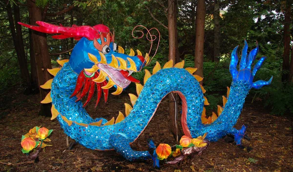 Estatua Dragón Jardín Chino —  Fotos de Stock