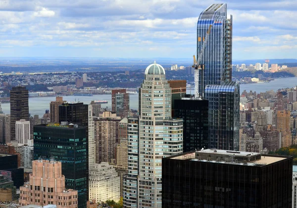 Vista Aérea Manhattan Cidade Nova Iorque — Fotografia de Stock