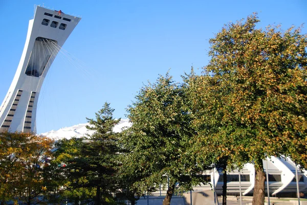 Estadio Olímpico Montreal Torre Torre Inclinada Más Alta Del Mundo — Foto de Stock