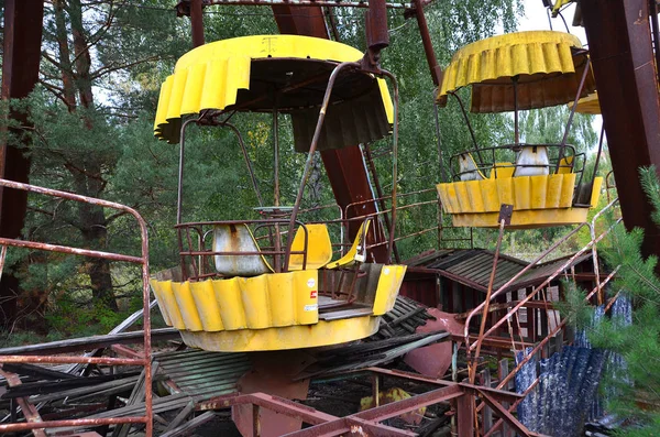 Pripvat Chernobyl Ukraine Ferris Wheel Ghost City Pripyat Kizárt Zóna — Stock Fotó