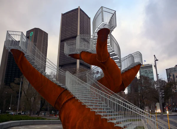 Montreal Quebec Canada Skulpturen Dendriten Von Michel Broin Reproduzieren Dieses — Stockfoto