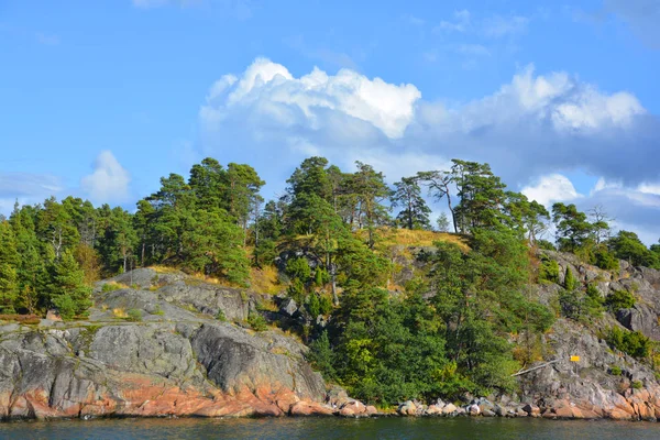 Vista Costa Ilha Vartiosaari Helsinque Finlândia — Fotografia de Stock