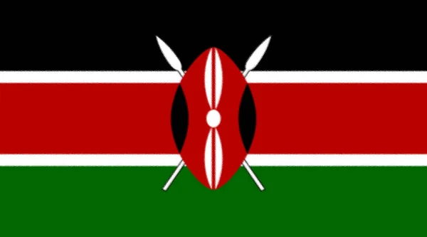 Quênia Bandeira Textura Fundo — Fotografia de Stock