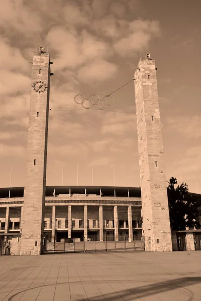 Berlin Germania Stadio Olimpico Berlino Attuale Olympiastadion Stato Originariamente Costruito — Foto Stock
