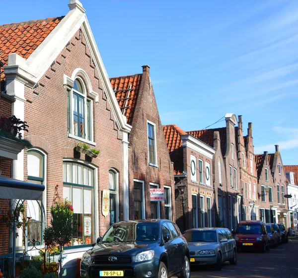 Edam Nederland Oktober 2015 Nederlandse Huizen Edam Een Stad Het — Stockfoto