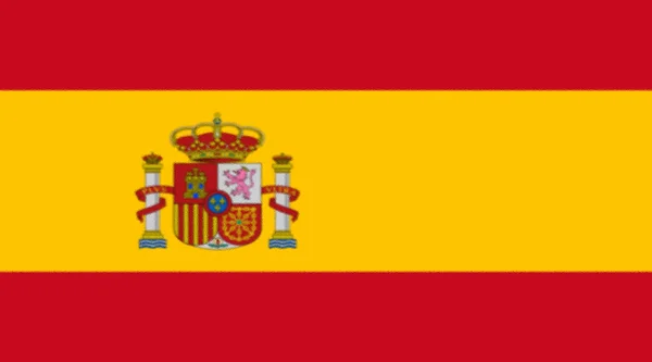 西班牙的股票矢量旗 适当尺寸 — 图库照片