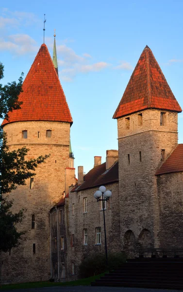 Tallinn Estland September 2015 Die Mauer Die Nunna Sauna Und — Stockfoto