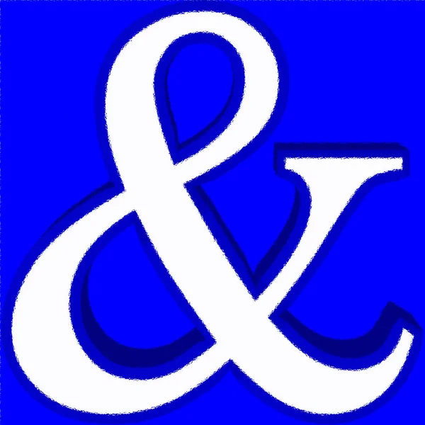 Ampersand Underteckna Bakgrund — Stockfoto