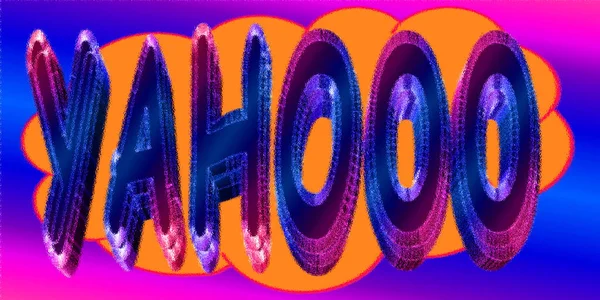 Tecknad Yahooo Illustration Serietidningsmolnet — Stockfoto
