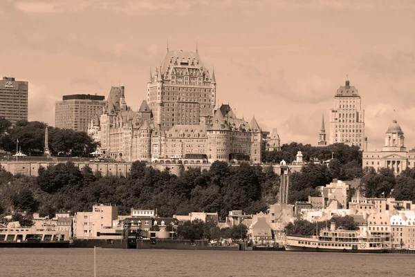 Qübec City Kanada August Vom Levis Chateau Frontenac Alt Quebec — Stockfoto