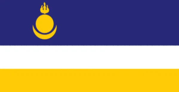 Flagge Der Republik Burjatien — Stockfoto
