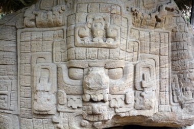 TIKAL, GUATEMALA 03: Stela 1979 'dan beri UNESCO Dünya Mirası Alanı olarak bilinen Guatemala Tikal Ulusal Parkı' ndaki Kolomb öncesi Maya uygarlığının arkeolojik sahasında