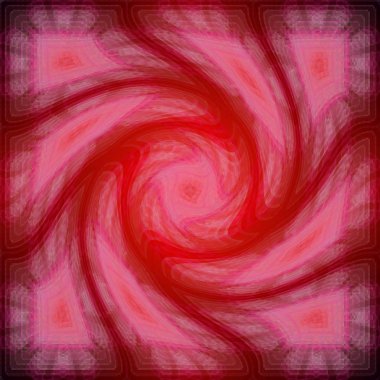 Kırmızı saykodelik spiral fraktal model arkaplan