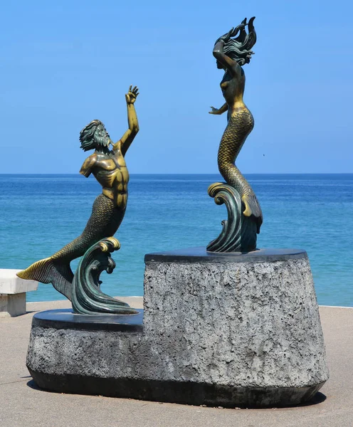 Puerto Vallarta Mexiko Mai 2016 Diese Skulptur Von Carlos Espino — Stockfoto
