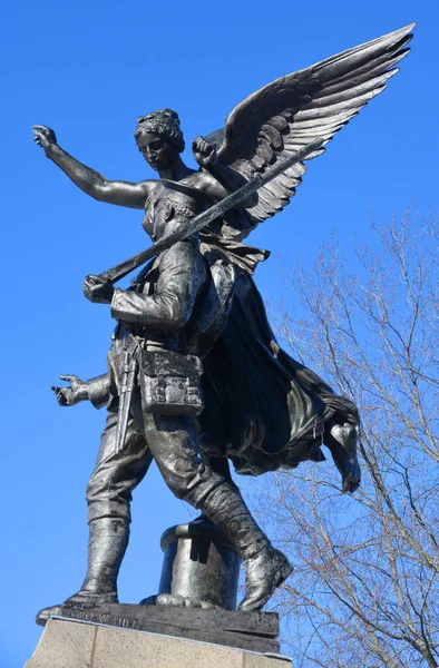Montreal Canada Guerra Westmount Los Monumentos Eran Entonces Muy Diferentes — Foto de Stock