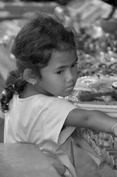 Phnom Kulen Cambodia Niños Calle Identificados Alrededor Del Población Vive — Foto de Stock